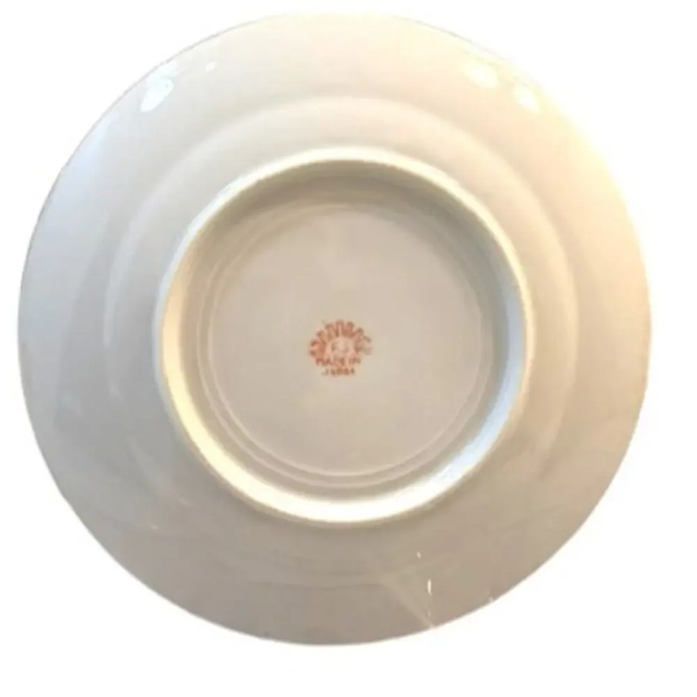 Vintage Japan Lusterware Dessert Plates Set 5 Gold Floral Iridescent 7.25